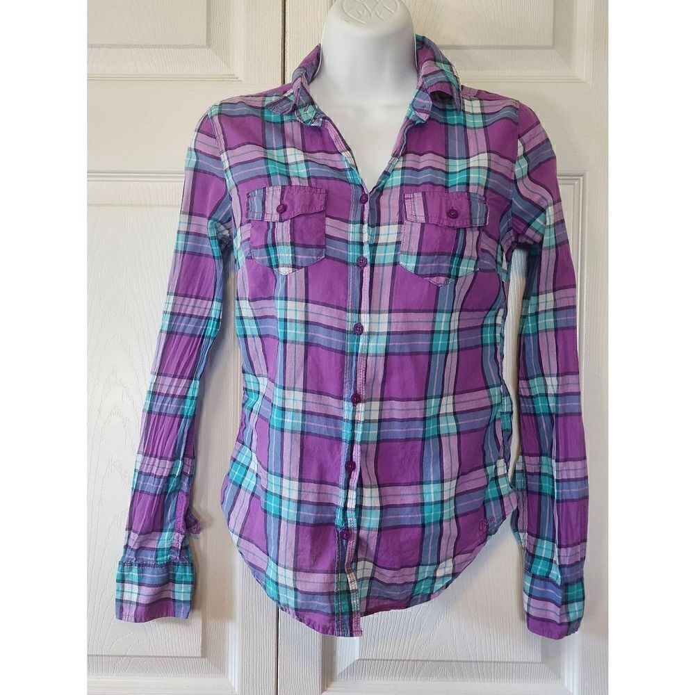 Aeropstale Plaid Blouse - Picture 2 of 4